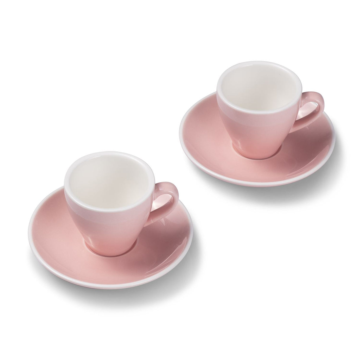 Terra Home 2er Espressotassen-Set, Rosa glossy