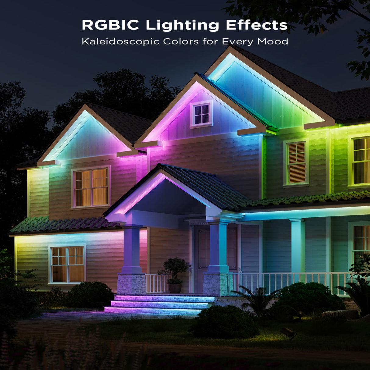 Govee Phantasy Outdoor LED-Lichtstreifen 10 Meter wasserdichte Gartenbeleuchtung