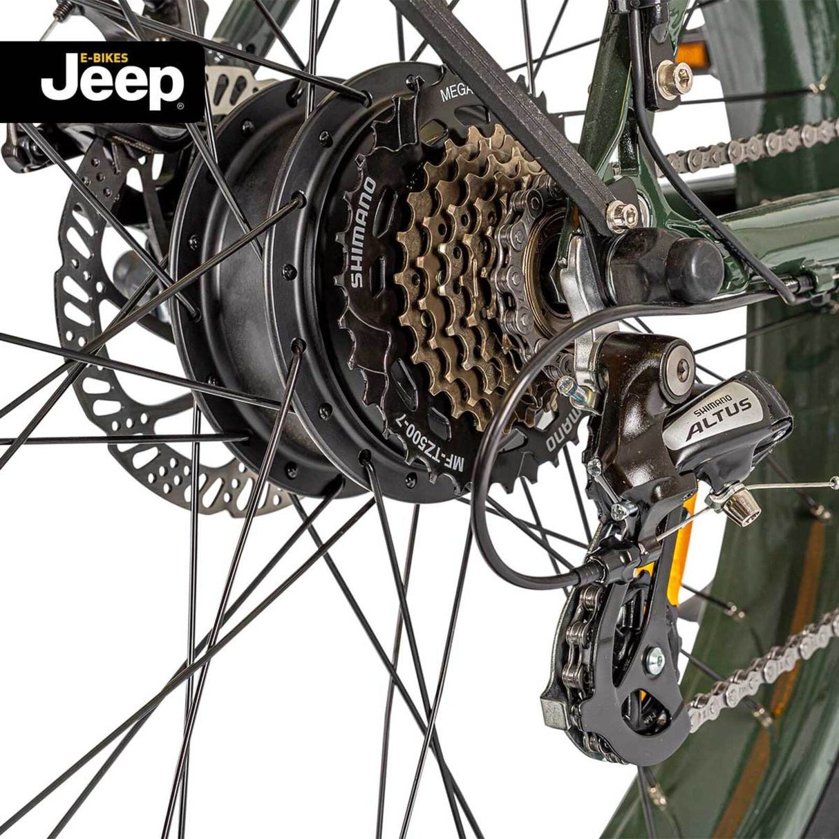 Jeep Cruise E-Bike CR 7004 grün