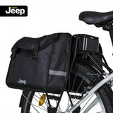 Jeep E-Bikes doppelte Gepäckträger-Tasche schwarz