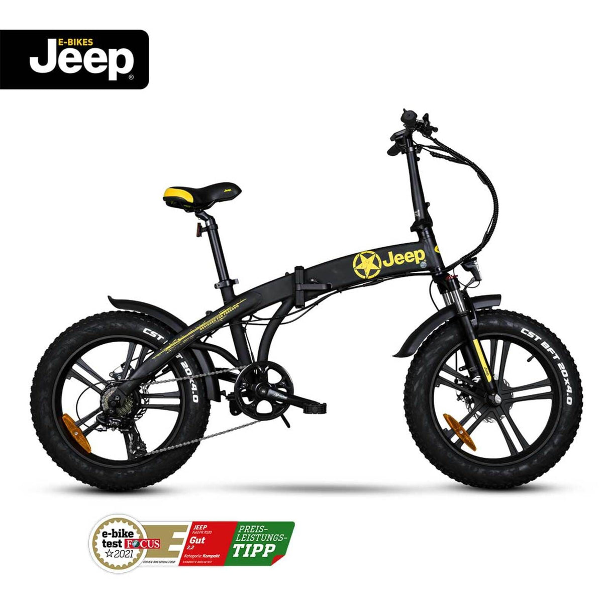 Jeep Faltbares FAT E-Bike FR 7020 schwarz