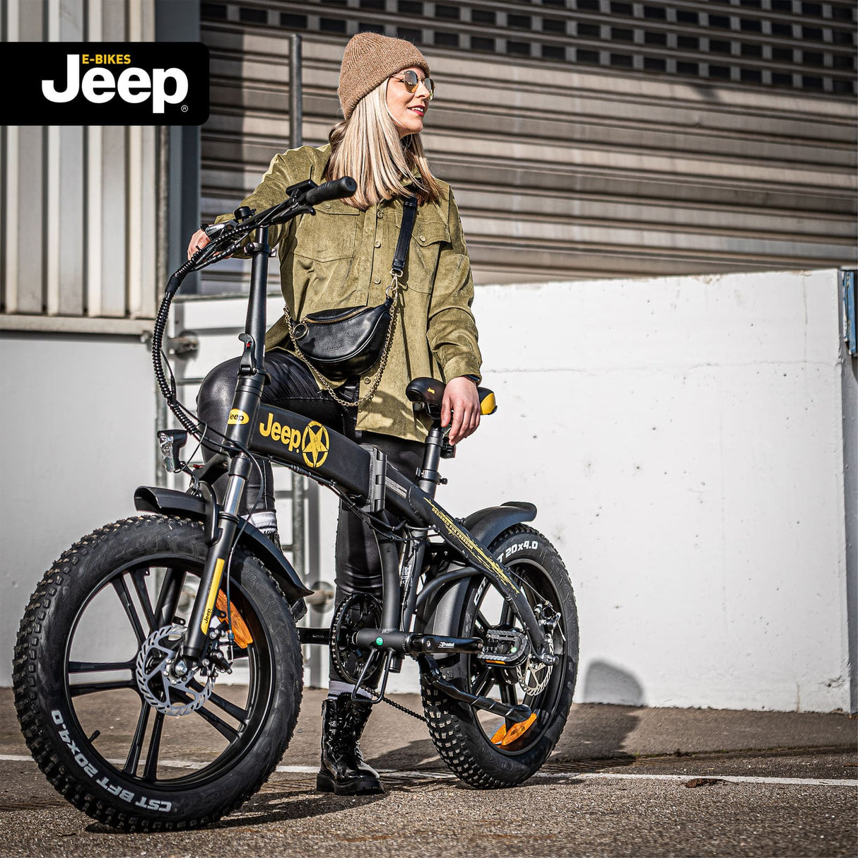 Jeep Faltbares FAT E-Bike FR 7020 schwarz