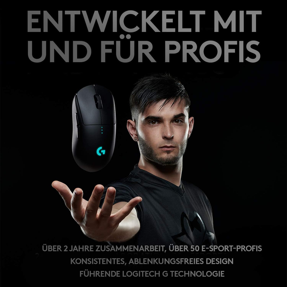 Logitech Gaming Maus G Pro schwarz