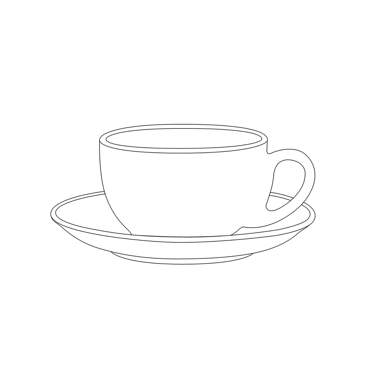 Terra Home 2er Milchkaffeetassen-Set, Rosa glossy