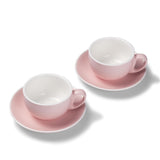Terra Home 2er Milchkaffeetassen-Set, Rosa matt