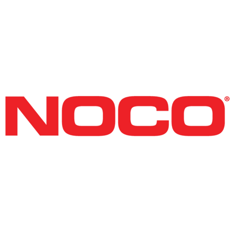 NOCO Logo in roter Schrift auf transparentem Hintergrund