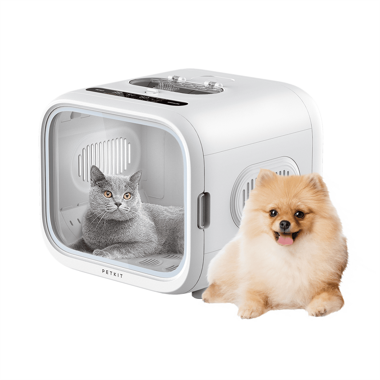 PETKIT AirSalon Max Hundetrockner Box 360 Grad leise Ionisierung App