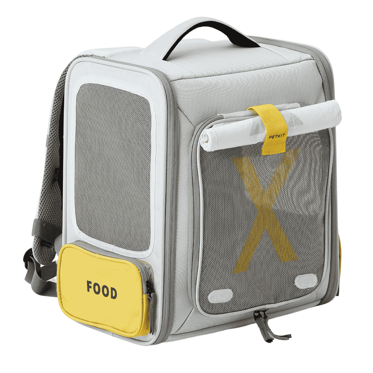 PETKIT Breezy xZone Katzenrucksack Transporttasche mit Lüfter Grau