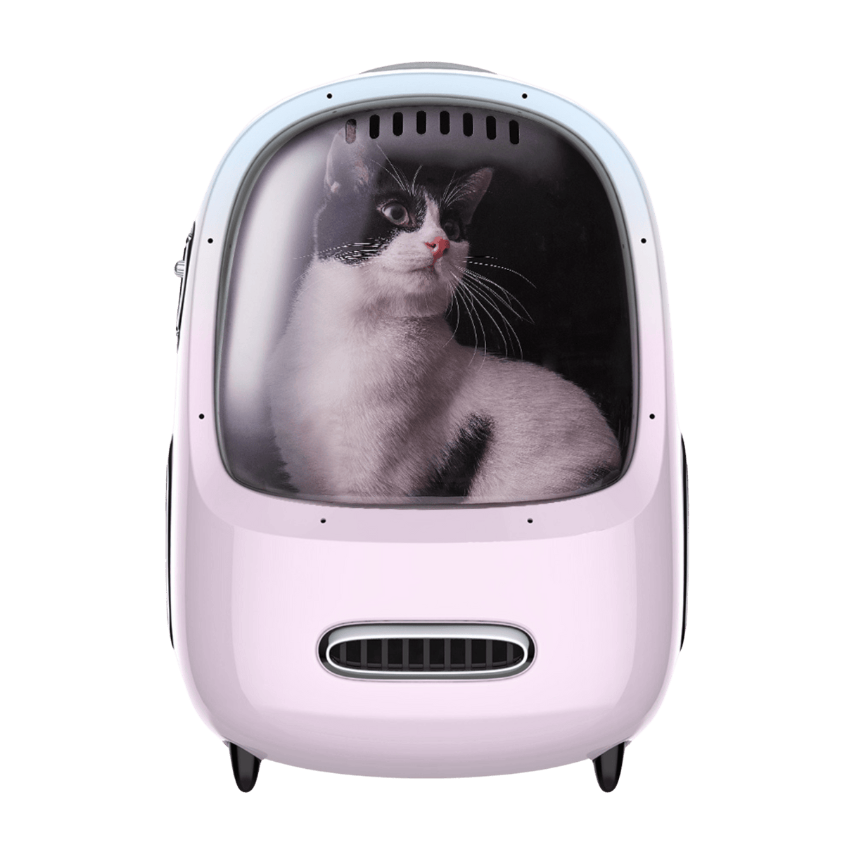PETKIT Breezy2 Katzenrucksack Transporttasche mit Lüfter Blau/Pink