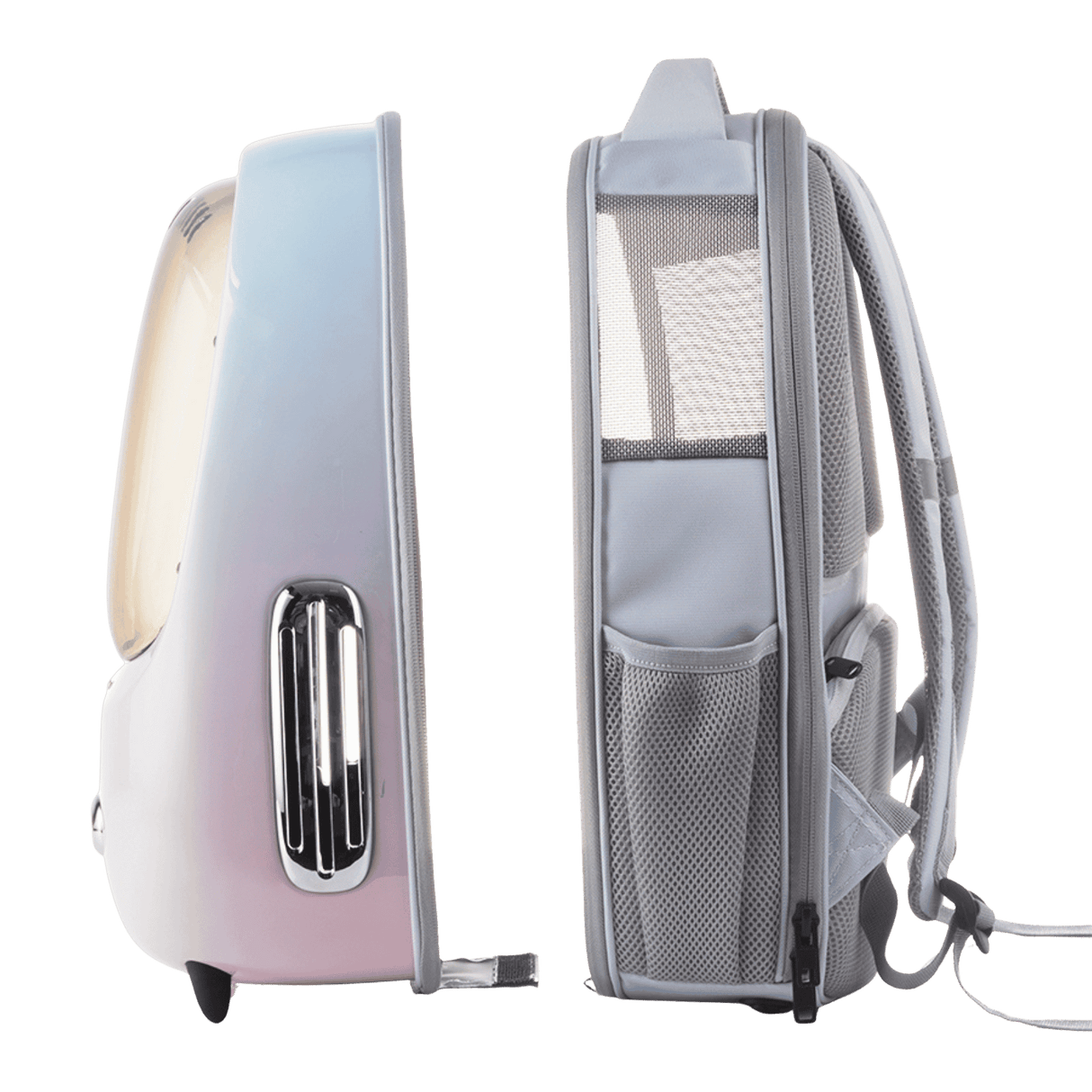 PETKIT Breezy2 Katzenrucksack Transporttasche mit Lüfter Blau/Pink