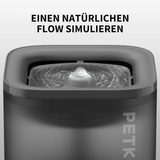 PETKIT Eversweet Solo SE Katzenbrunnen leise, Trinkbrunnen Grau