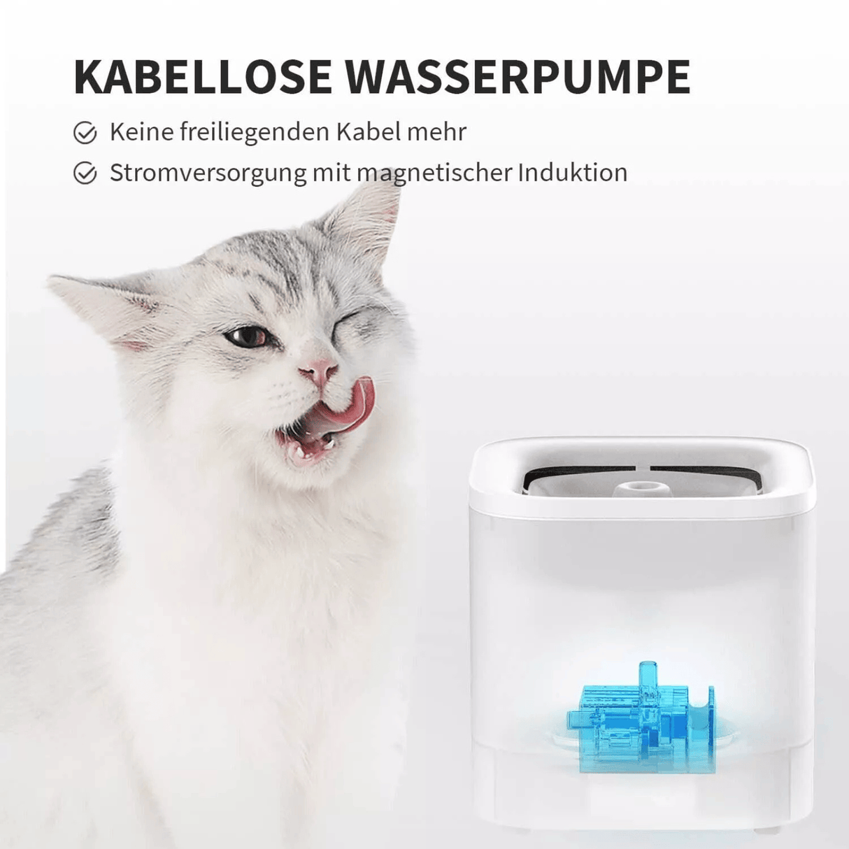 PETKIT Eversweet Solo SE Katzenbrunnen leise, Trinkbrunnen weiß