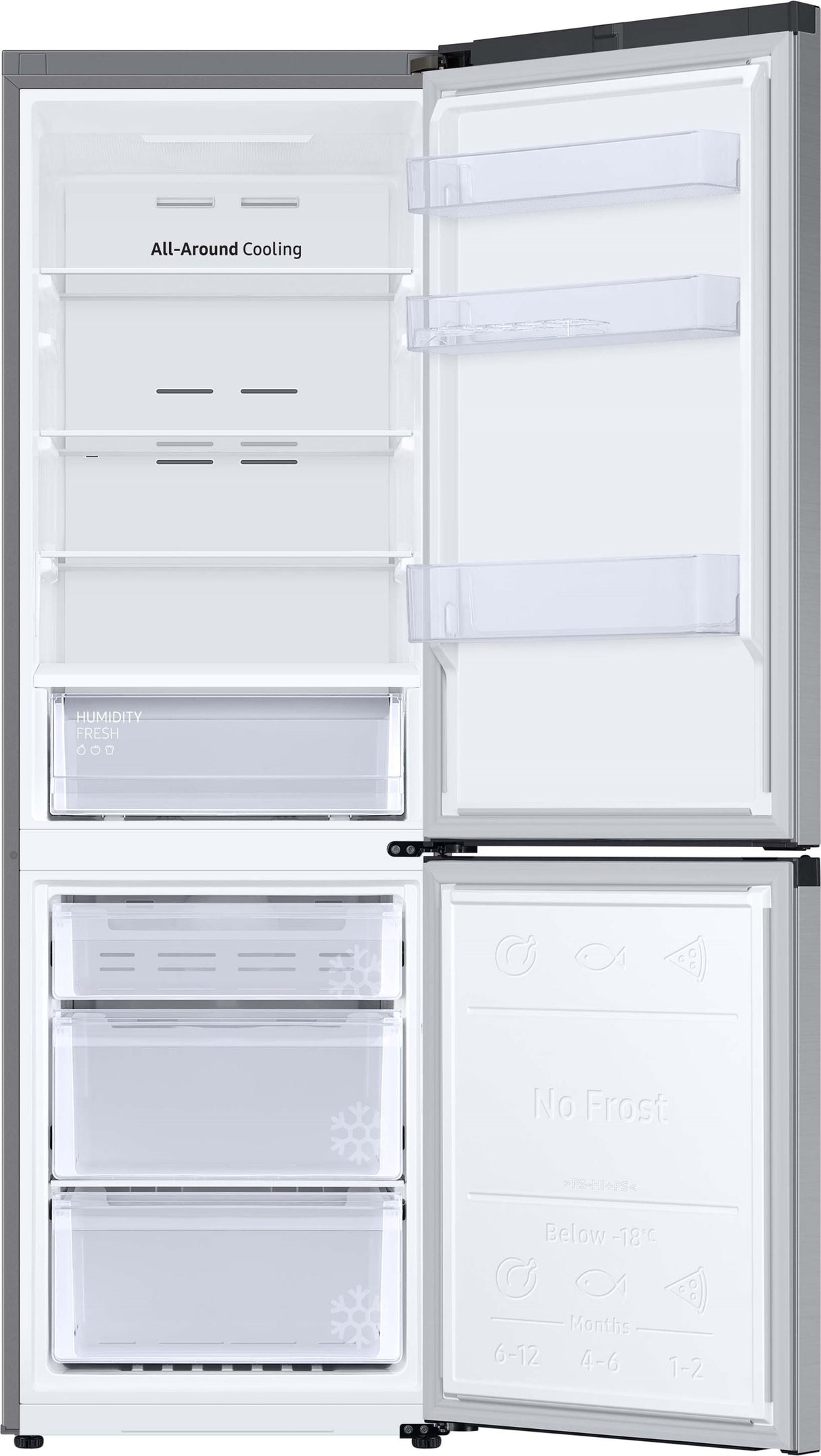 Samsung Kühl-/Gefrierkombi RL-34C600CSA/EG 344l Gesamtvolumen