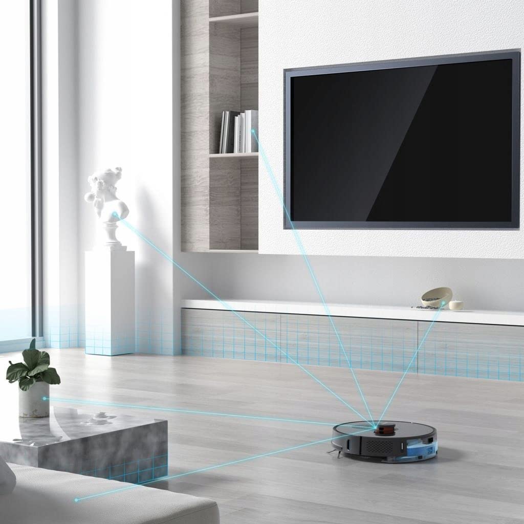 ROIDMI Eve Plus Saugroboter mit Wischfunktion & Absaugstation Schwarz