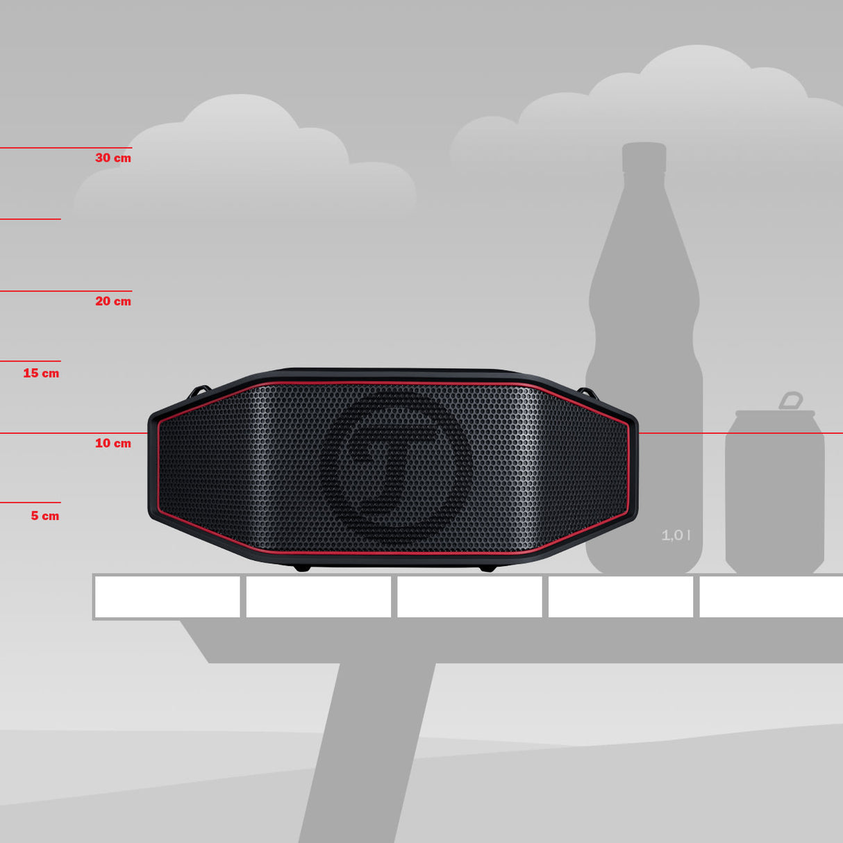 Teufel Bluetooth-Speaker Rockster Cross schwarz