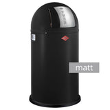 Wesco Pushboy Mülleimer Schwarz matt