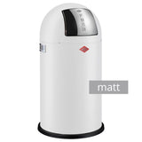 Wesco Pushboy Mülleimer Weiß matt