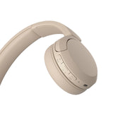 Sony WH-CH520C Kabellose Bluetooth-Kopfhörer, creme - bis zu 50 Stunden Akkulaufzeit