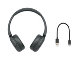 Sony WH-CH520B Kabellose Bluetooth-Kopfhörer, schwarz - bis zu 50 Stunden Akkulaufzeit