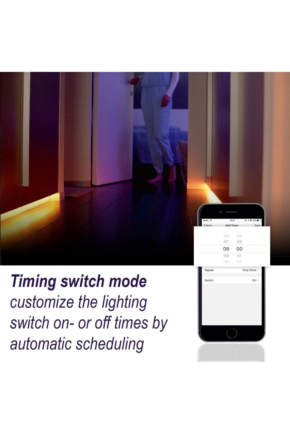 WOOX R5093 Smart LED Strip 5 meter + Adapter RGB-W