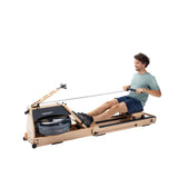 Christopeit Holz Wasser Rudergerät WP 5000 mit Kinomap App & Empfänger
